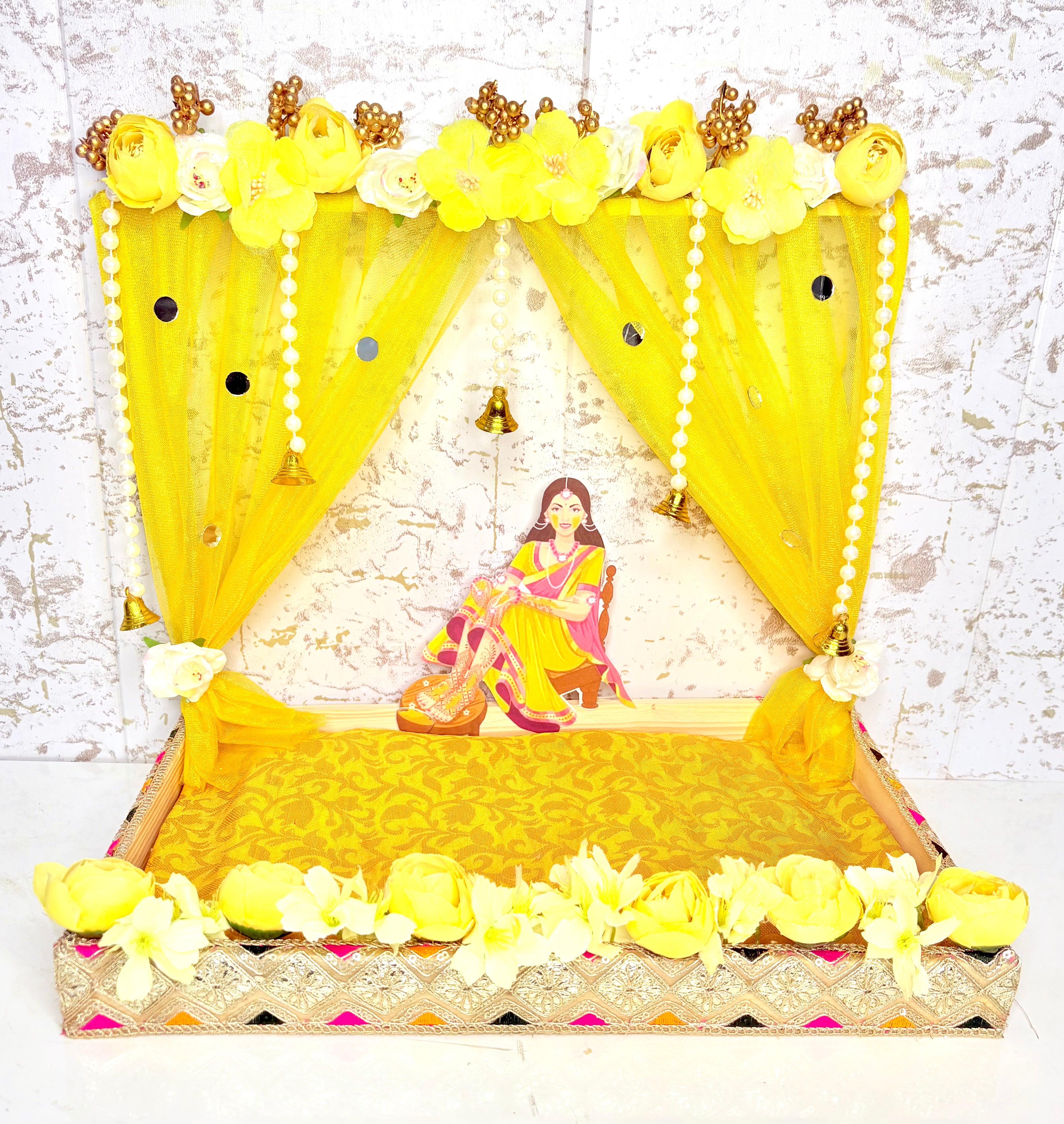 Kesariya haldi platter