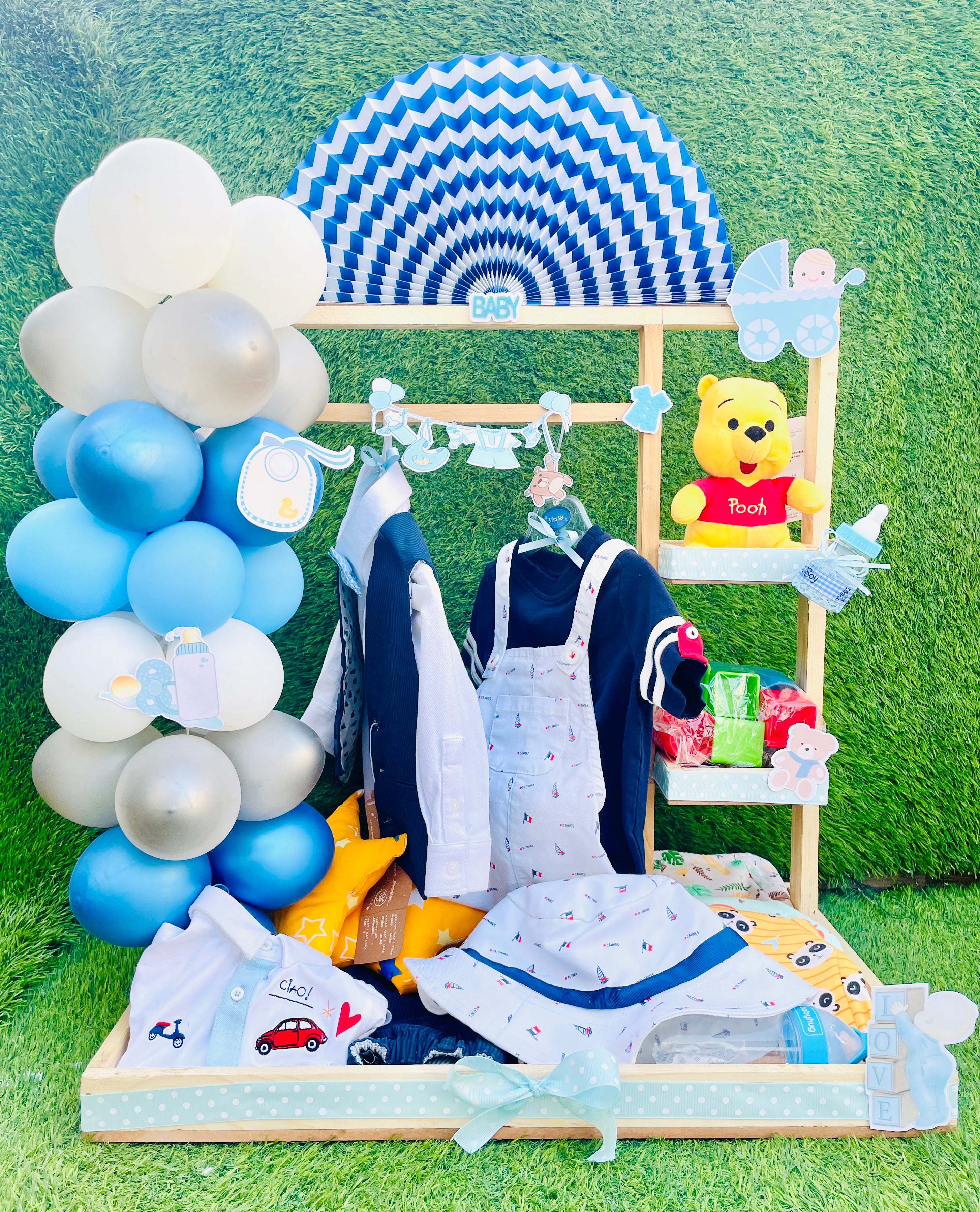 Deluxe baby boy keepsake crate