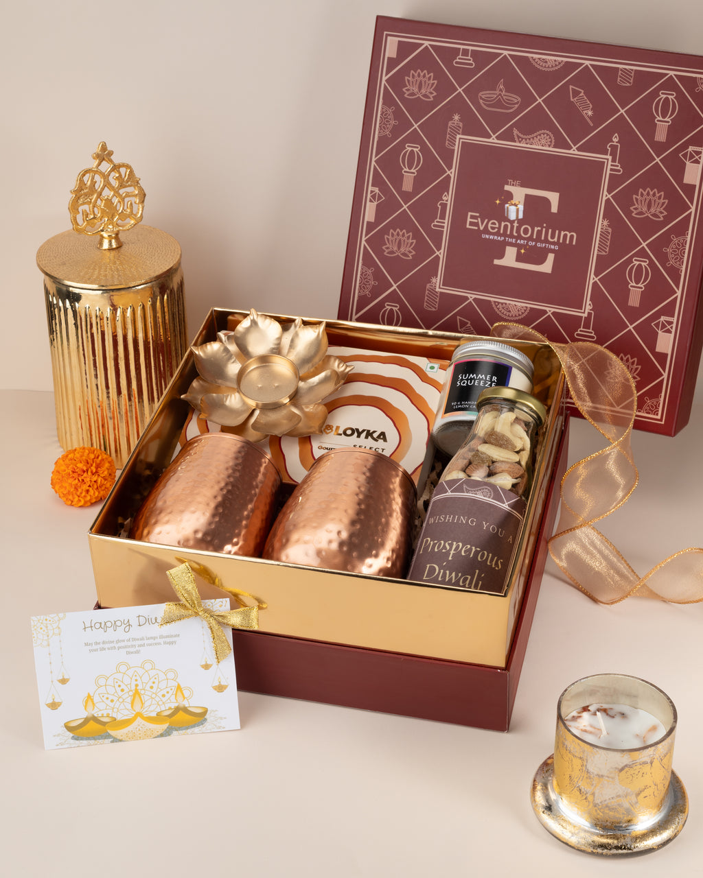 Festive flame box